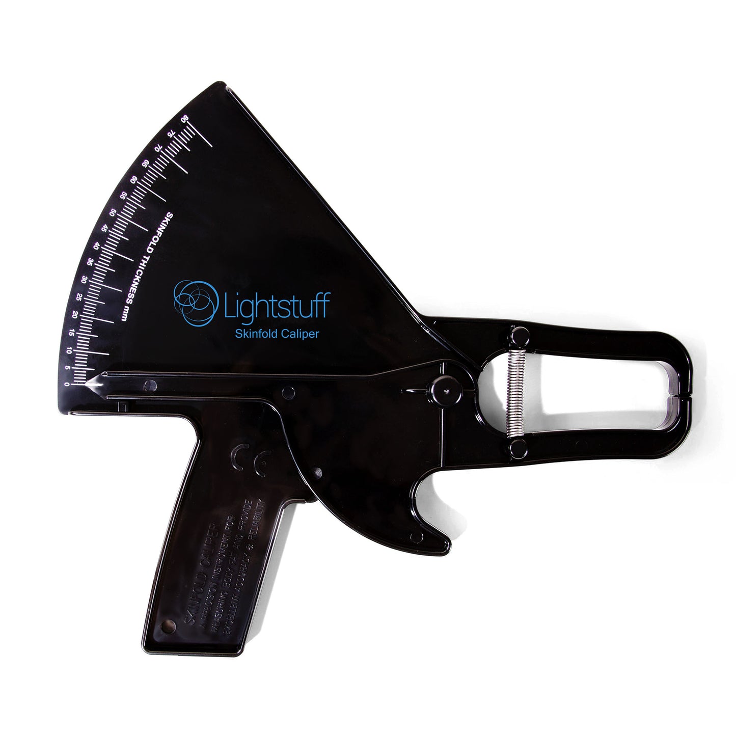 Lightstuff Precision Skinfold Caliper - Easy, Reliable Tool for Monitoring Body Fat - Quick Start Guide for Beginners, Detailed Booklet for Advanced Users - Measures up to 80mm in Skin Fold Thickness