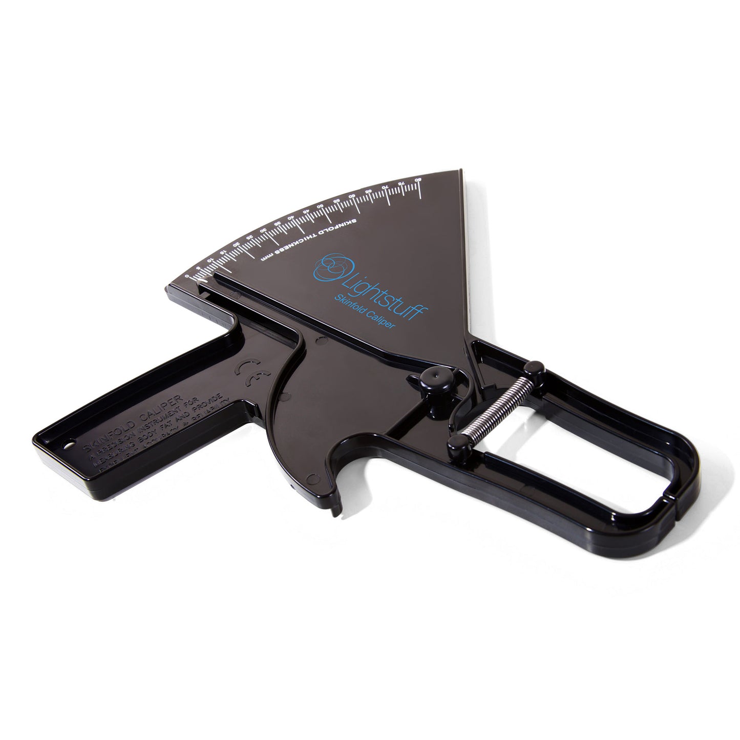 Lightstuff Precision Skinfold Caliper - Easy, Reliable Tool for Monitoring Body Fat - Quick Start Guide for Beginners, Detailed Booklet for Advanced Users - Measures up to 80mm in Skin Fold Thickness